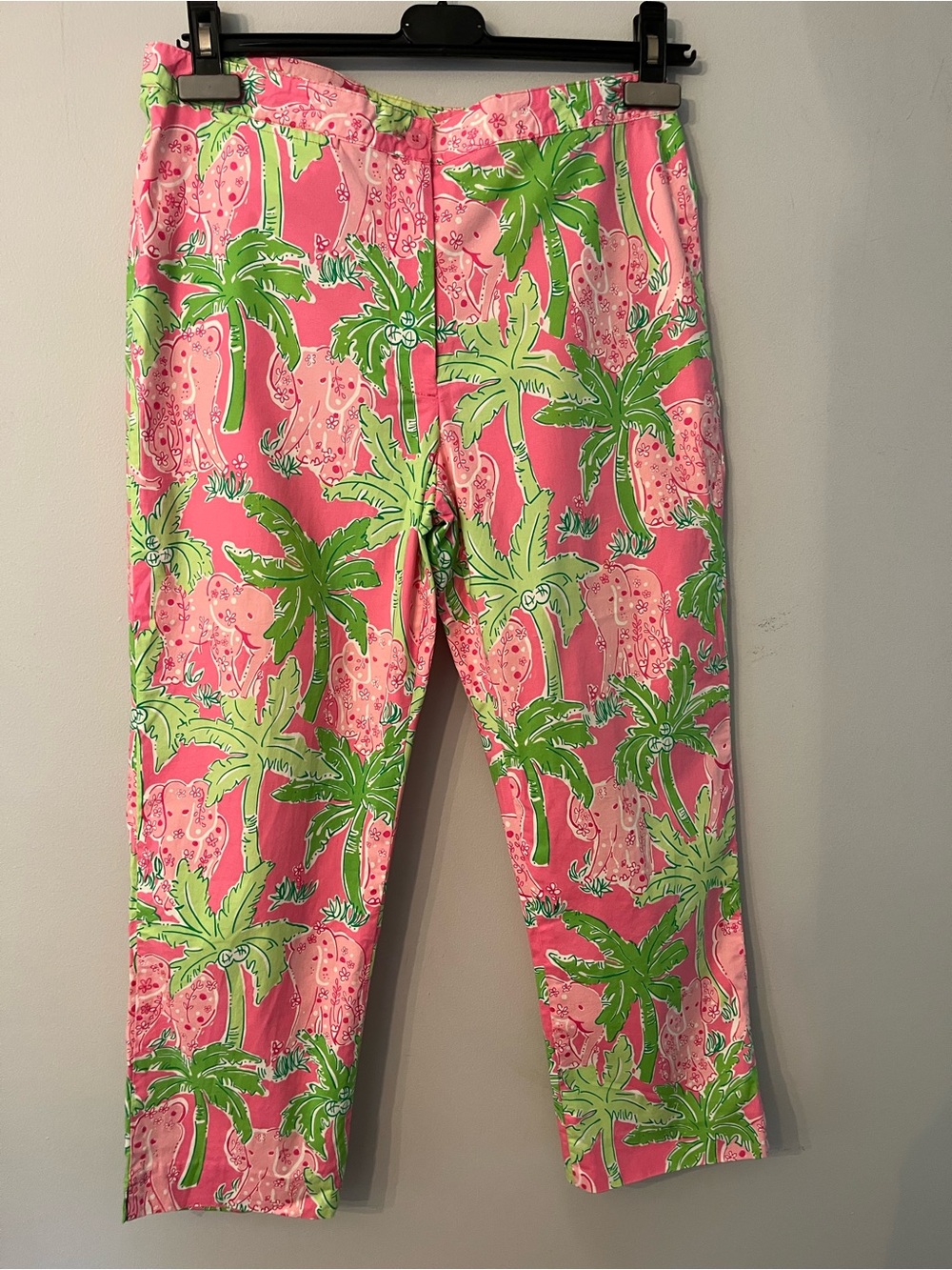 Lilly Pulitzer Elephant & Palm Print Pants - Size 6